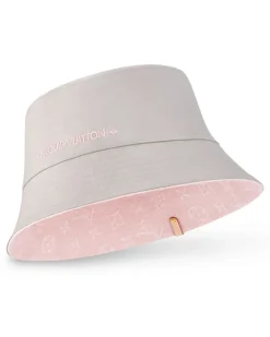Denim Fischerhut Pink