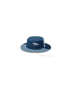 Denim Patchwork Explorer Fischerhut zum Wenden Blue