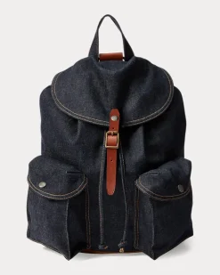 Denim-Rucksack in Indigo Blue