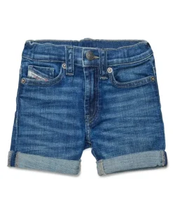 Denim-Shorts mit umgeschlagenen Säumen - Kurze Hosen - Unisex - Blau