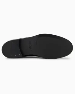 Derby aus Leder Schwarz