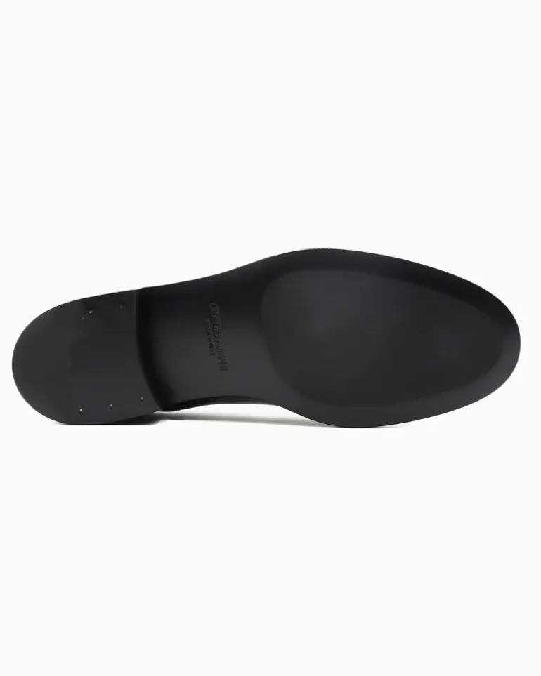Derby aus Leder Schwarz