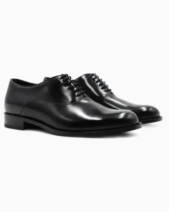Derby aus Leder Schwarz