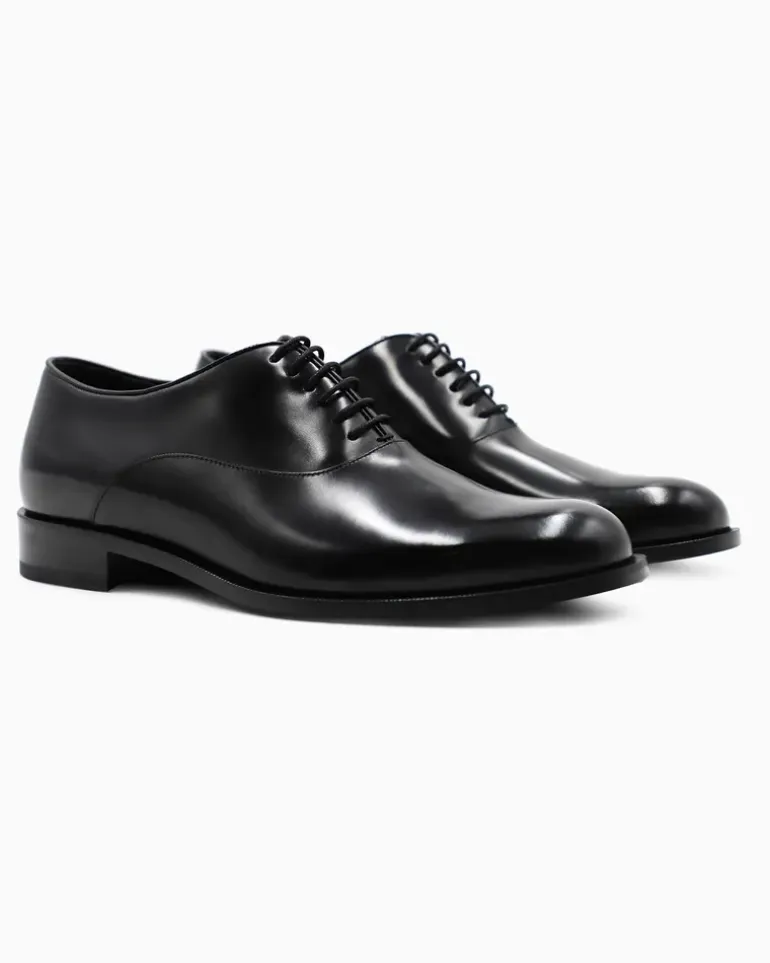 Derby aus Leder Schwarz
