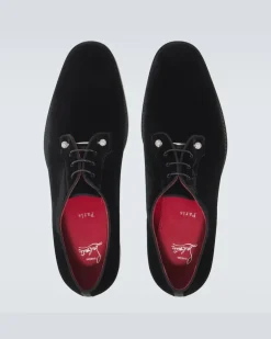 Derby-Schuhe Chambeliss aus Samt Schwarz