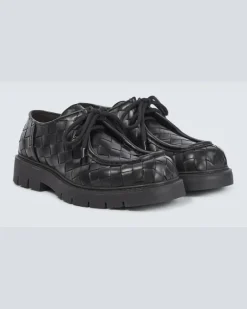Derby-Schuhe Haddock aus Leder Schwarz