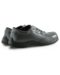 Derby-Schuhe mit Ziernähten - Grau