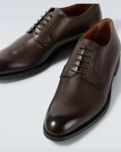 Derby-Schuhe New Classic aus Leder Braun