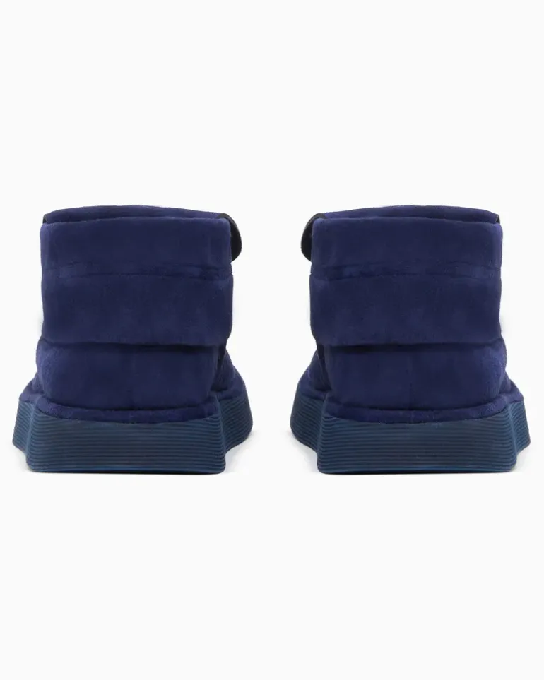 Desert Boots aus Veloursleder Marineblau