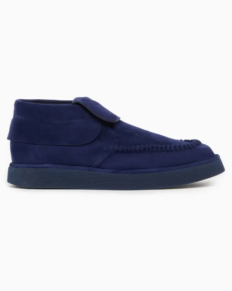 Desert Boots aus Veloursleder Marineblau