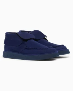 Desert Boots aus Veloursleder Marineblau