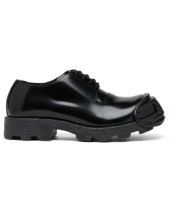 D-Hammer-Schnürschuhe aus Leder mit Oval D-Zehenkappe - Schnürschuhe und Clogs - Herren - Schwarz