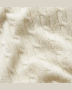 Die klassische Tagesdecke aus Kaschmir Cream