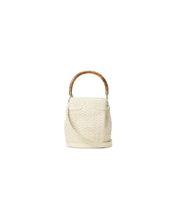 Die kleine Beuteltasche Ralph Lauren Cream