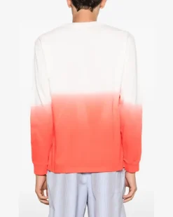 Dip Dye Anchor Langarmshirt - Orange