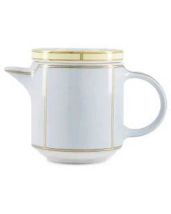 Diva Kaffeekanne mit Deckel aus Porzellan - Weiß