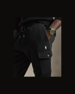 Doppellagige Cargo-Jogginghose Black