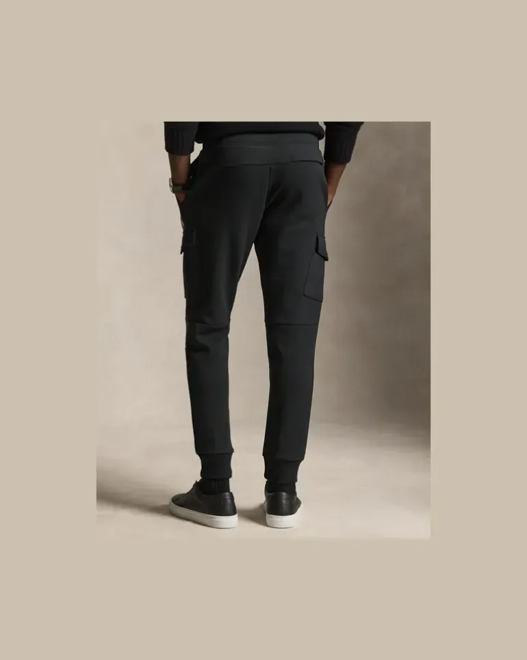 Doppellagige Cargo-Jogginghose Black