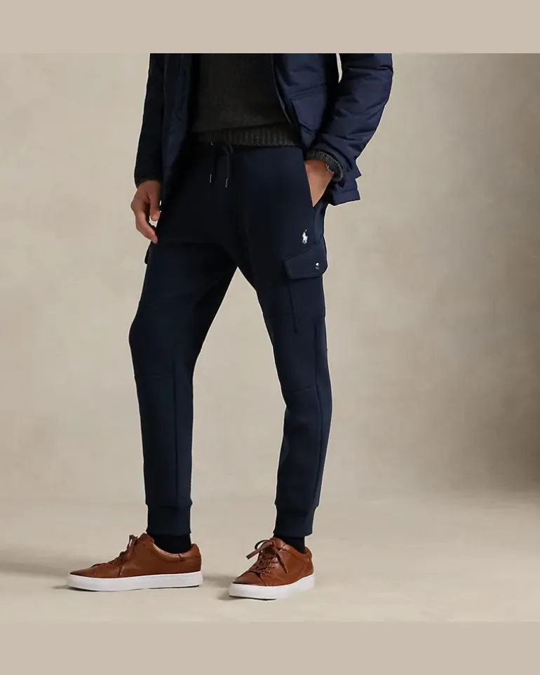 Doppellagige Cargo-Jogginghose Blue