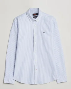 Douglas Striped Oxford Light Blue Blau