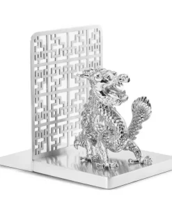 Dragon Buchstütze - Silber