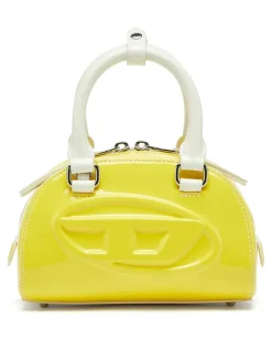 1DR Dome-Kleine-Bowlingtasche mit Naplak-Effekt - Schultertaschen - Damen - Gelb