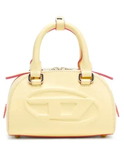 1DR Dome-Kleine-Bowling-Tasche aus Leder - Schultertaschen - Damen - Gelb