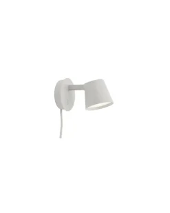 Drehbare Wandleuchte Tip - Grau - Aluminium - Designer Jens Fager