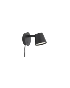 Drehbare Wandleuchte Tip - Schwarz - Aluminium - Designer Jens Fager