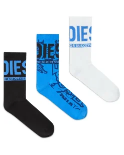 Dreierpack Baumwollsocken mit Jacquardmustern - Socken - Herren - Bunt