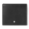 Dreifach gefaltete Brieftasche Schmal 4 cc aus Soft Leder - Schwarz - Leder - MB198145 - Brieftaschen