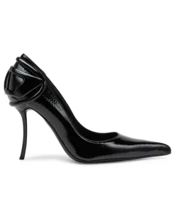 D-Ten & Half-Glänzende Pumps mit geschwungenem Absatz - Pumps - Damen - Schwarz