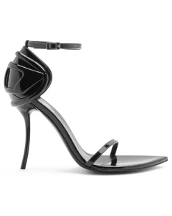 D-Ten & Half-Stiletto-Sandalen aus Lackleder - Sandalen - Damen - Schwarz