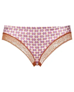 Duo Tanga aus Spitze - Violett