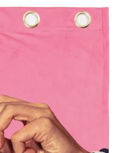 Duschvorhang mit Lippenstift-Print - Rosa