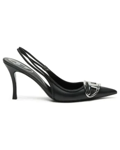 D-Venus-Slingback-Pumps aus Nappa-Leder - Pumps - Damen - Schwarz