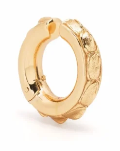 Ear Cuff mit Kroko-Effekt - Gold