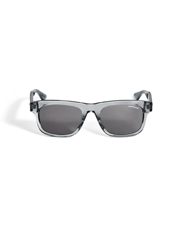 Eckige Sonnenbrille mit grauer Kunststofffassung - MB136912 - Sonnenbrillen