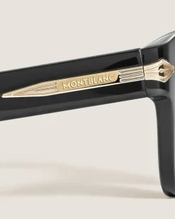 Eckige Sonnenbrille mit schwarzer Kunststofffassung - MB137185 - Sonnenbrillen