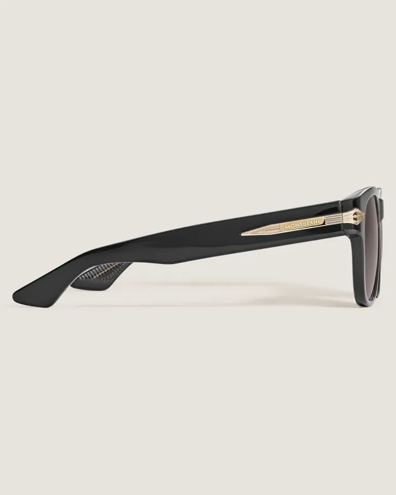 Eckige Sonnenbrille mit schwarzer Kunststofffassung - MB137185 - Sonnenbrillen