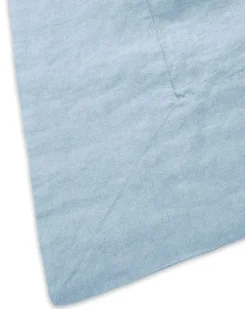 Eckige Tischdecke aus Leinen - Blau