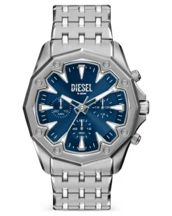 Edelstahl-Chronograph 46mm - Blau