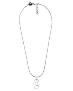 Edelstahlkette mit Anhänger - Halsketten - Unisex - Silber