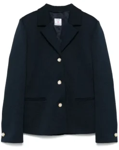 Einreihiger Anzug aus Monogramm-Jacquard - Blau