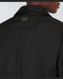 Einreihiger Trenchcoat Schwarz