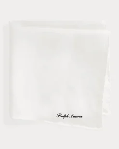 Einstecktuch aus Seide White