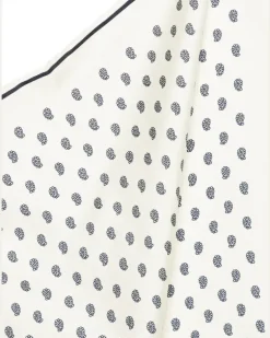 Einstecktuch mit Paisleymuster - Nude