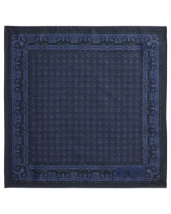 Einstecktuch mit Print - Blau