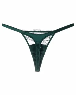Ela Tanga mit Satin - Grün