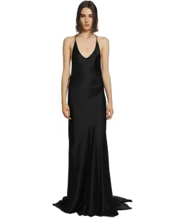 Eleonor X-Long Slip Dress Black